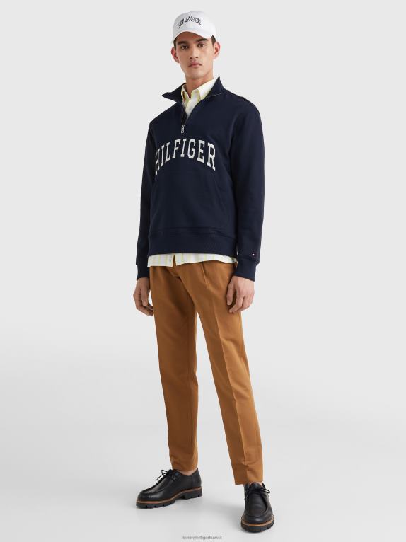 سماء الصحراء Tommy Hilfiger سترة الرقبة وهمية 446441416