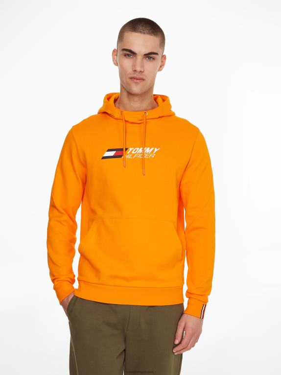 برتقال هاواي Tommy Hilfiger هوديس تيري رياضي رائع 446441427