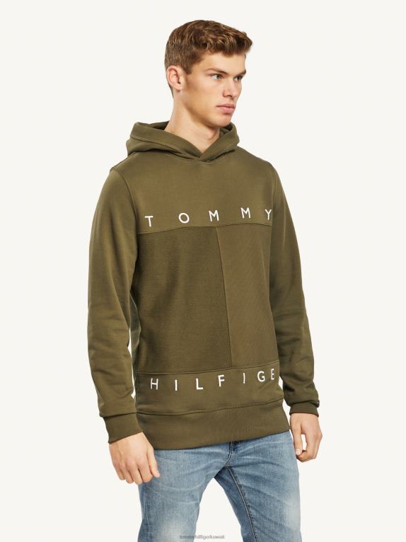 الجيش الأخضر Tommy Hilfiger هوديي بتصميم أحادي 446441442
