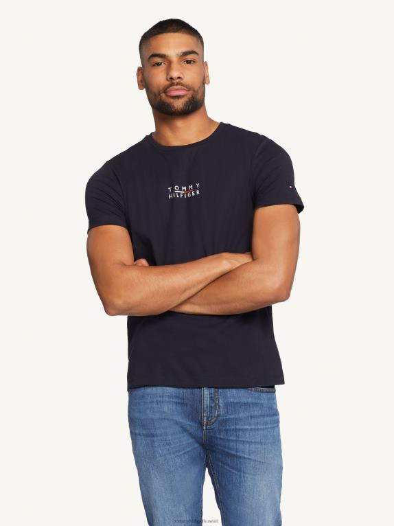 سماء الصحراء Tommy Hilfiger تي شيرت بشعار مربع 446441476