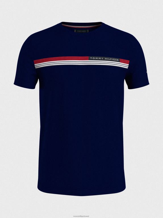 سماء الصحراء Tommy Hilfiger تيشيرت بشريط التوقيع 446441482