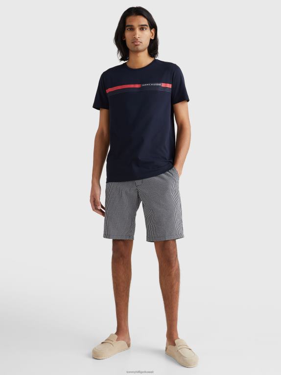 سماء الصحراء Tommy Hilfiger تيشيرت بشريط التوقيع 446441482