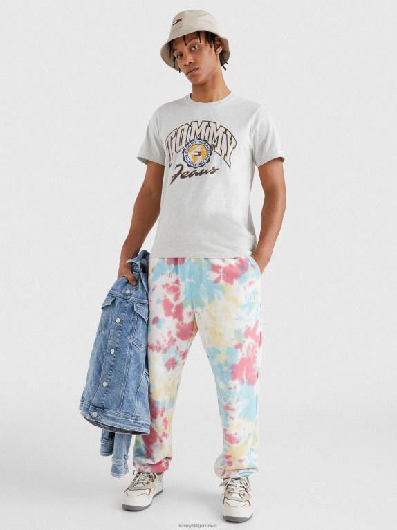 هيذر رمادي فضي Tommy Hilfiger تيشيرت بشعار الكلية 446441484