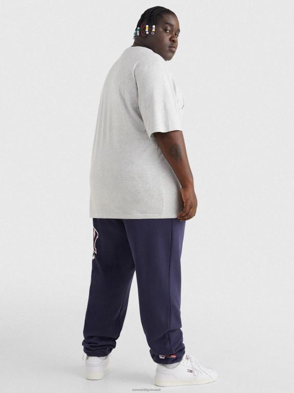 هيذر رمادي فضي Tommy Hilfiger بالإضافة إلى تي شيرت بشعار الكلية 446441505