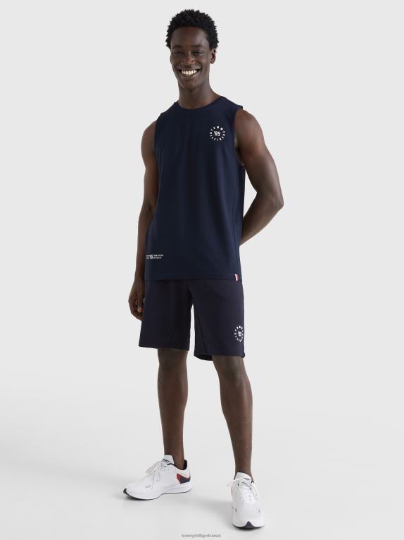 سماء الصحراء Tommy Hilfiger خزان شعار رياضي رائع 446441515