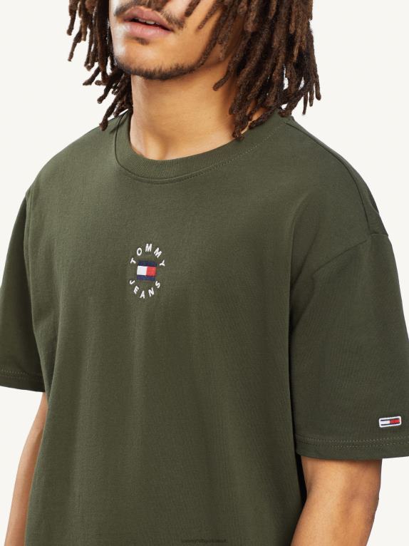 الزيتون الداكن Tommy Hilfiger تيشيرت بشعار دائرة 446441521