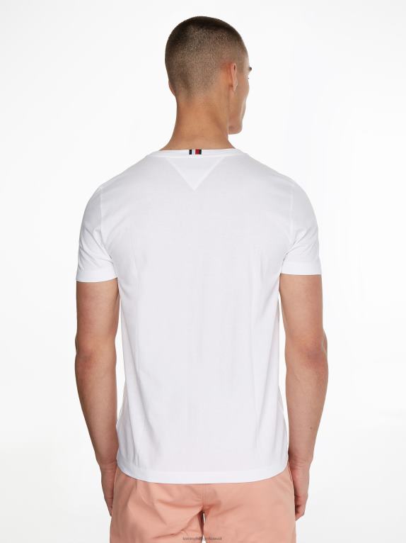 أبيض Tommy Hilfiger تي شيرت بشارة منسوجة 446441524