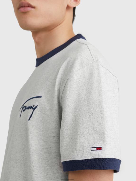 هيذر رمادي فضي Tommy Hilfiger تي شيرت الجرس المميز 446441527
