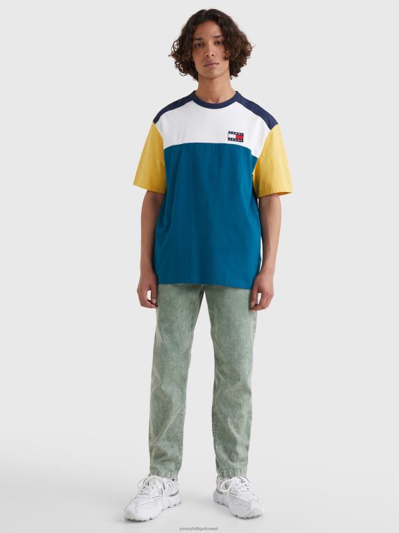 بنزين/متعدد Tommy Hilfiger تي شيرت بشعار متباين الألوان 446441537