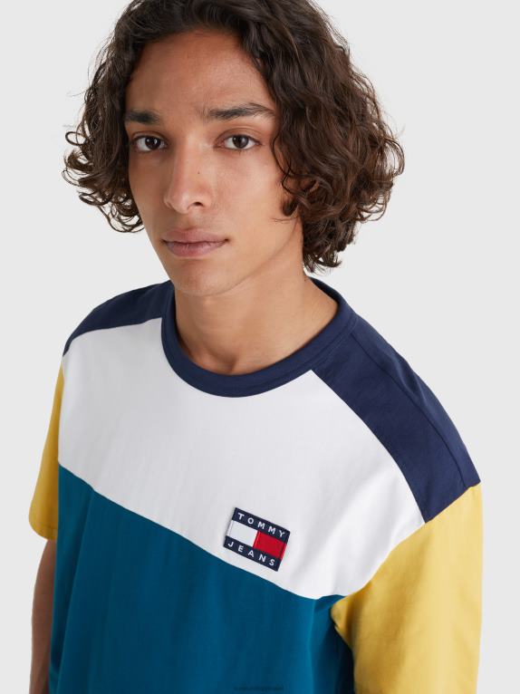 بنزين/متعدد Tommy Hilfiger تي شيرت بشعار متباين الألوان 446441537