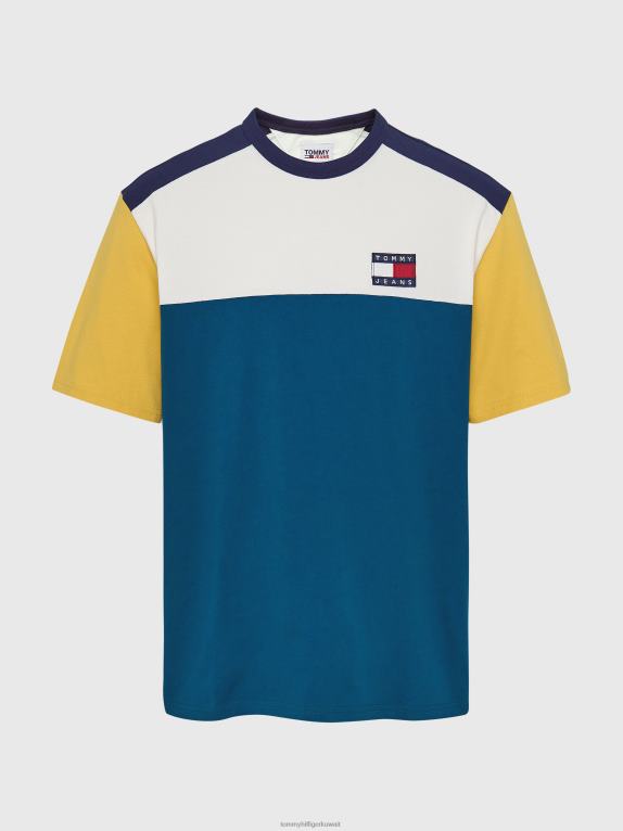 بنزين/متعدد Tommy Hilfiger تي شيرت بشعار متباين الألوان 446441537