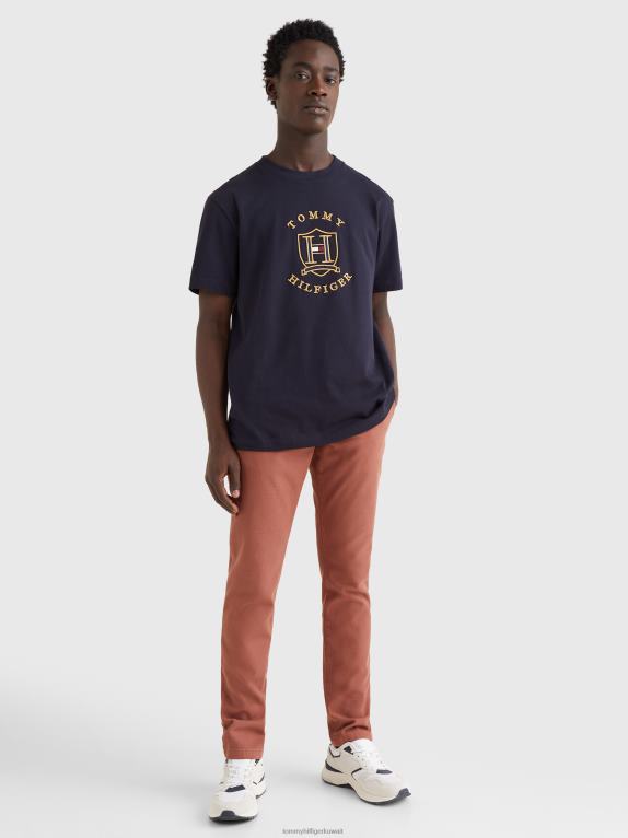 سماء الصحراء Tommy Hilfiger أيقونات تي شيرت بشعار ذهبي 446441547