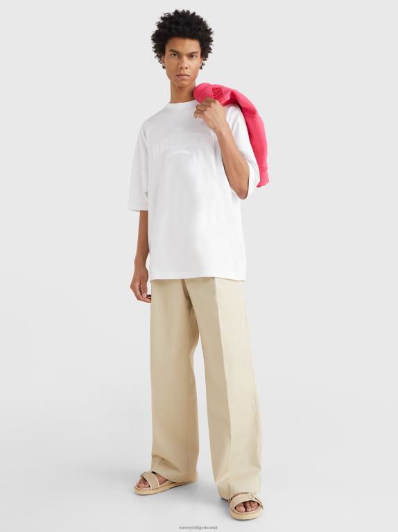 البصرية الأبيض Tommy Hilfiger تيشيرت كريست من القطن العضوي 446441552