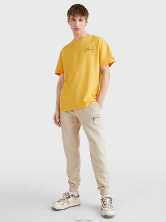 البراري الأصفر Tommy Hilfiger تيشيرت من القطن المعاد تدويره بشعار الماركة 446441560