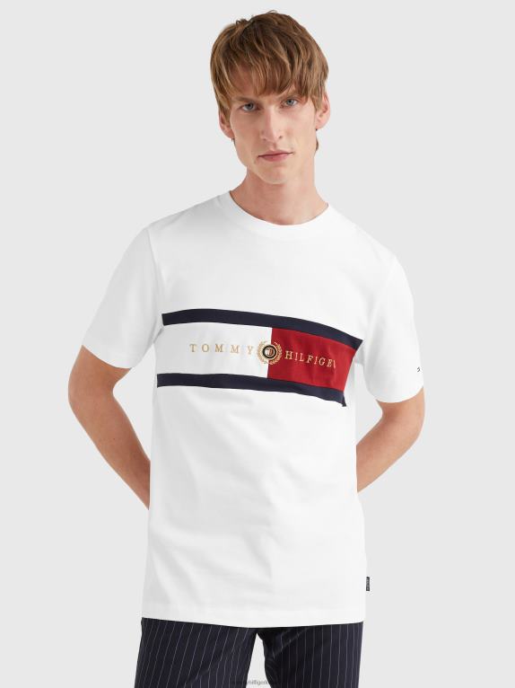 أبيض Tommy Hilfiger أيقونات قمة تي شيرت 446441571
