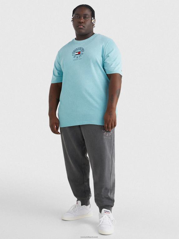 قمة Tommy Hilfiger بالإضافة إلى تي شيرت من القطن العضوي بشعار الماركة 446441574