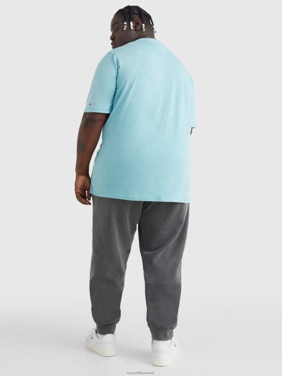 قمة Tommy Hilfiger بالإضافة إلى تي شيرت من القطن العضوي بشعار الماركة 446441574