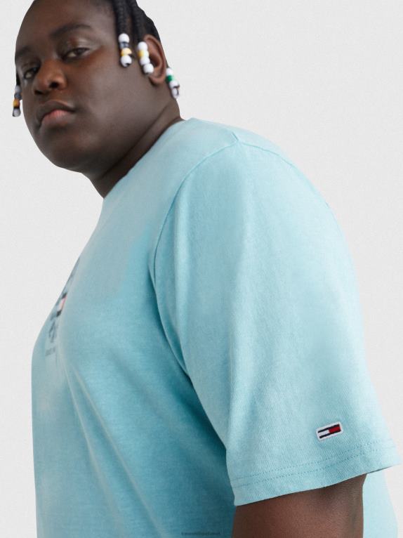 قمة Tommy Hilfiger بالإضافة إلى تي شيرت من القطن العضوي بشعار الماركة 446441574