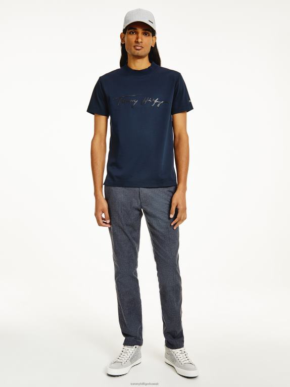 سماء الصحراء Tommy Hilfiger تي شيرت من القطن العضوي المميز 446441582