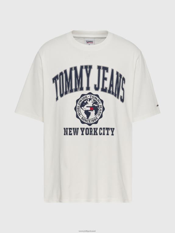 الأبيض القديم Tommy Hilfiger بالإضافة إلى تي شيرت من القطن العضوي الخالص بشعار الماركة 446441594