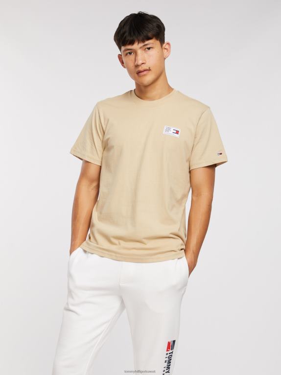 رمل السافانا Tommy Hilfiger تيشيرت بعلامة منسوجة 446441604