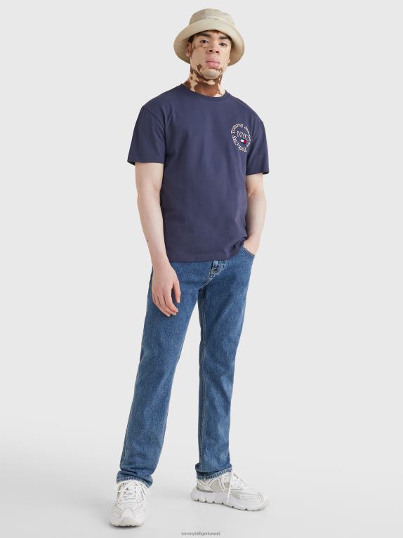 البحرية الشفق Tommy Hilfiger تي شيرت بشعار خالد 446441609