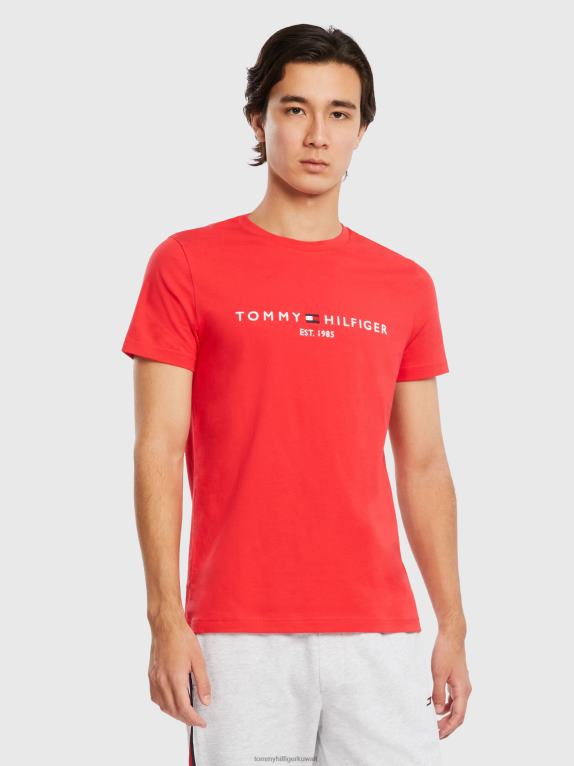 حالة إستعداد قصوي Tommy Hilfiger تي شيرت من القطن العضوي بقصة ضيقة 446441635