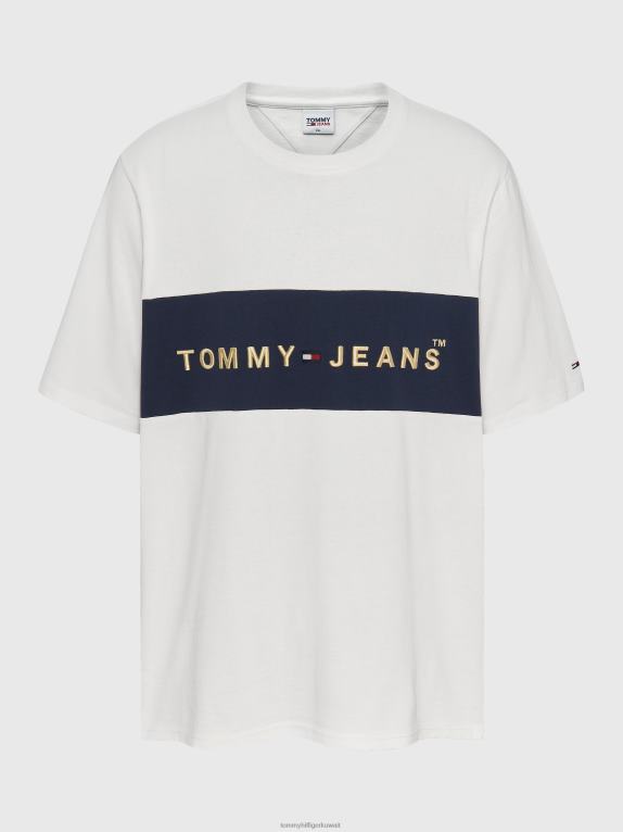 أبيض Tommy Hilfiger بالإضافة إلى تيشيرت ملون بشعار الماركة 446441652