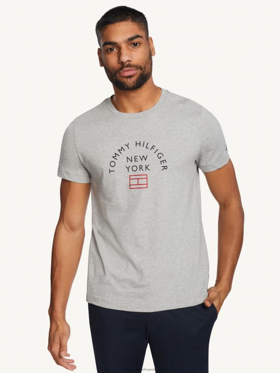 هيذر رمادي فاتح Tommy Hilfiger نقطة الإنطلاق قوس الشركة 446441658