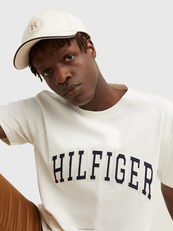 عاج Tommy Hilfiger تي شيرت كاجوال بشعار 446441664