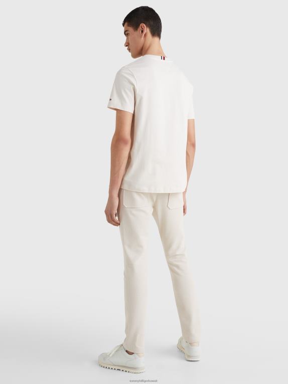 ريشة بيضاء Tommy Hilfiger شريط تي شيرت من القطن العضوي 446441681