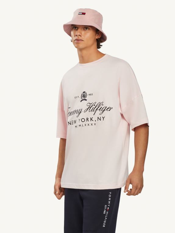 وردي فاتح باستيل Tommy Hilfiger المحملة الكلاسيكية النصي 446441685