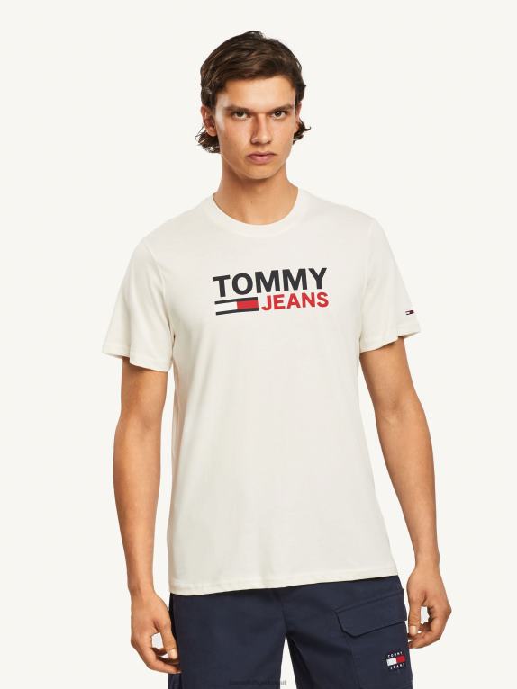 الأبيض القديم Tommy Hilfiger تي شيرت شعار الشركة 446441698