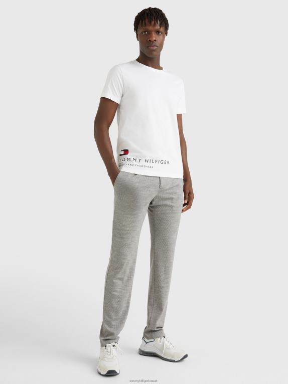 أبيض Tommy Hilfiger تيشيرت بشعار ملفوف 446441707