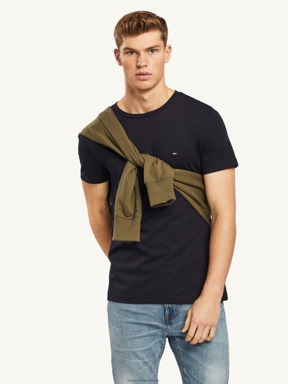 سماء الصحراء Tommy Hilfiger تي شيرت بشعار الشركة الخلفي 446441716