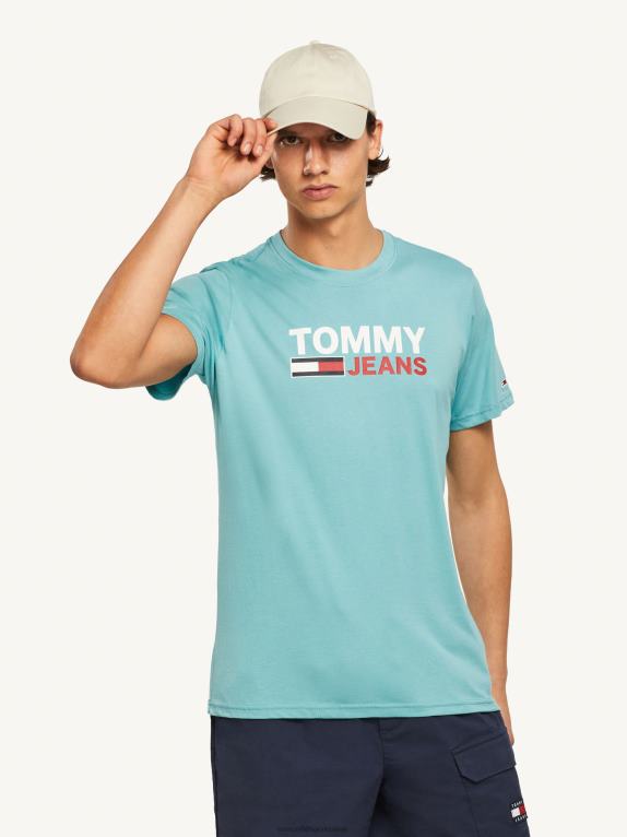 قمة Tommy Hilfiger تي شيرت شعار الشركة 446441725