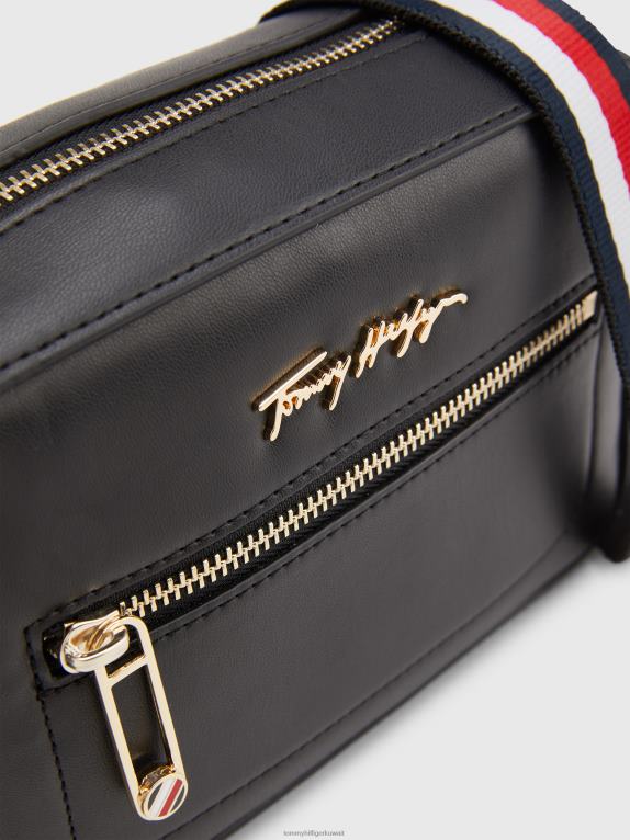 أسود Tommy Hilfiger حقيبة الكاميرا الشهيرة 446441763