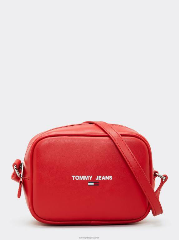 قرمزي عميق Tommy Hilfiger حقيبة كروس صغيرة أساسية 446441777