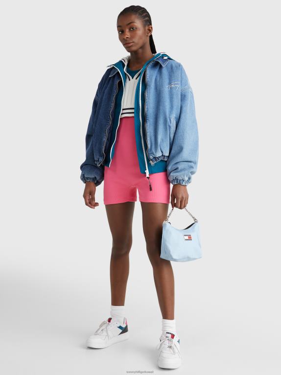 سماء شامبراي Tommy Hilfiger حقيبة كتف ببروش الشارة 446441779