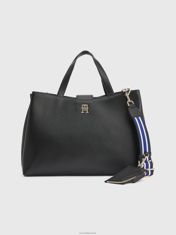 أسود Tommy Hilfiger حقيبة الحبوب حصاة 446441782