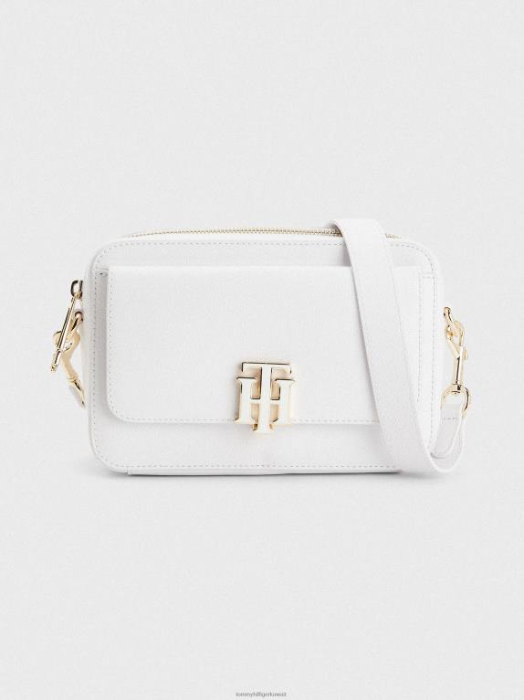ناصعة البياض Tommy Hilfiger حقيبة الكاميرا حصاة الحبوب 446441789