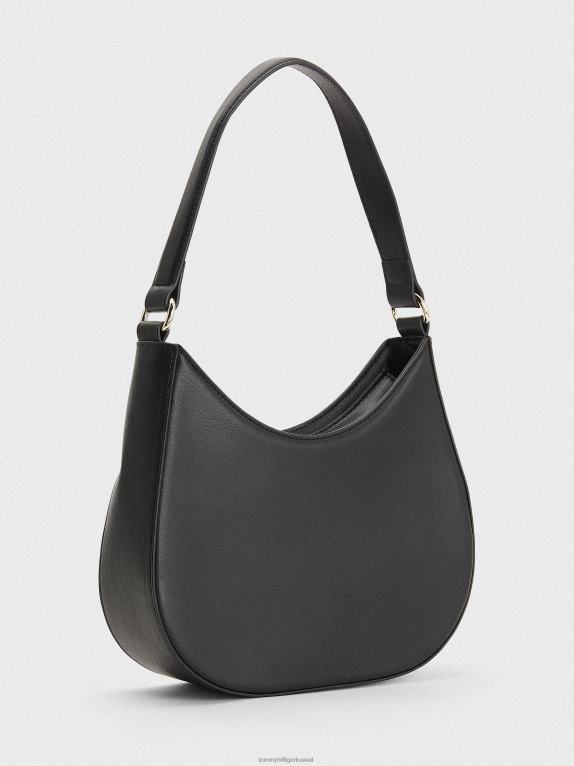 أسود Tommy Hilfiger حقيبة كتف بسلسلة 446441801
