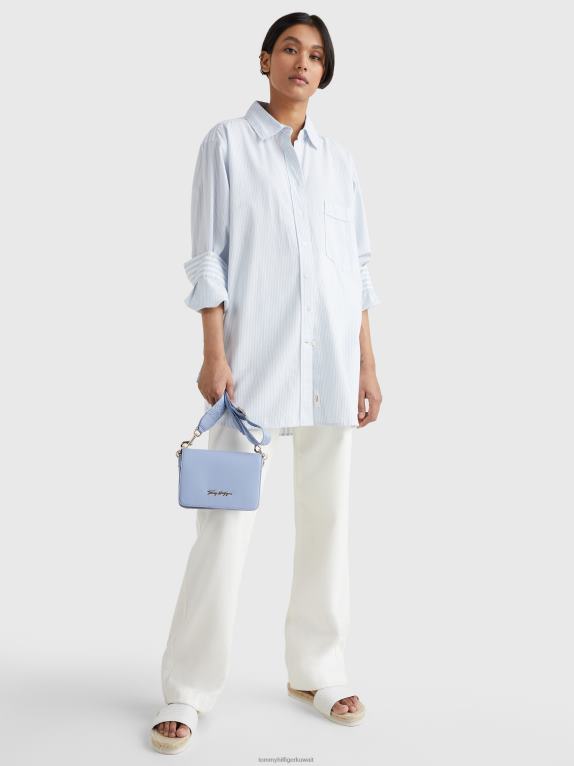 القمر الأزرق Tommy Hilfiger حقيبة كروس صغيرة بشعار الماركة 446441807