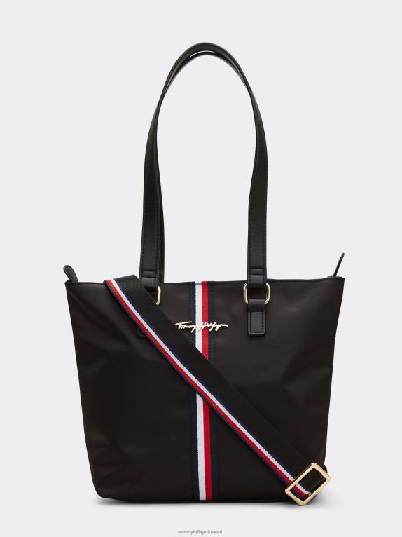 أسود Tommy Hilfiger حقيبة صغيرة من النايلون 446441816