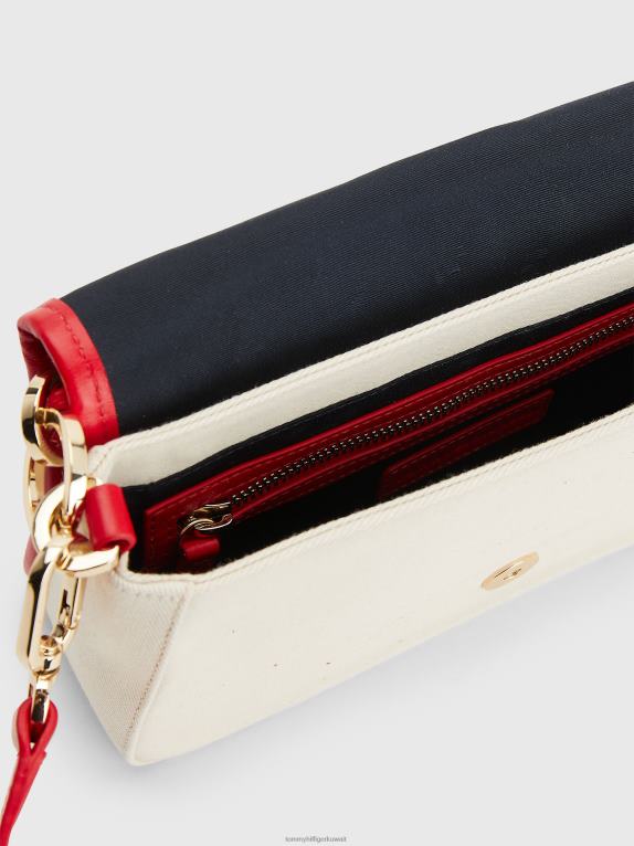 قمة Tommy Hilfiger حقيبة قماش كروس أوفر 446441827