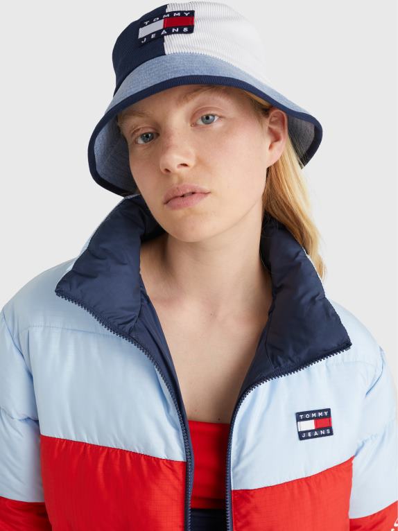 شركة كبرى Tommy Hilfiger قبعة دلو متباينة الألوان 446441863