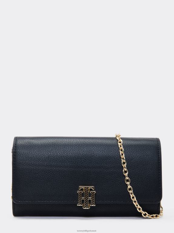 أسود Tommy Hilfiger حزام رفرف الخطوط العريضة 446441945