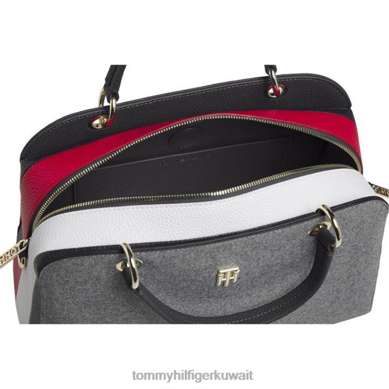 رمادي Tommy Hilfiger حقيبة دفل أساسية للنساء 4464419493