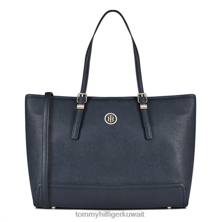 أزرق Tommy Hilfiger حقيبة العسل المتوسطة 4464419497