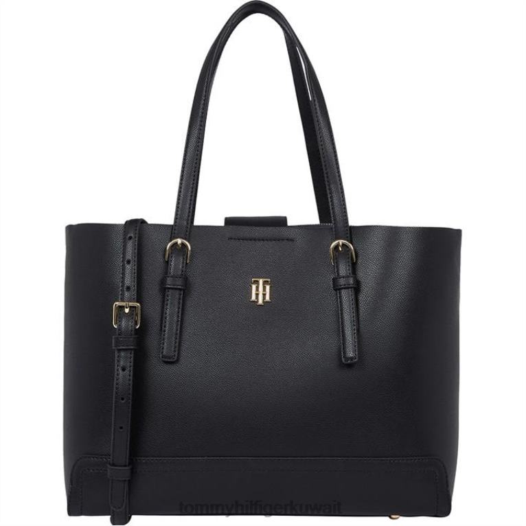 بي دي اس سوداء Tommy Hilfiger حقيبة حمل متوسطة خالدة 4464419499